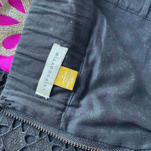 Anthropologie Leifsdottir Catrina Embroidered Embellished Pom Pom Pencil Skirt - Picture 6 of 10